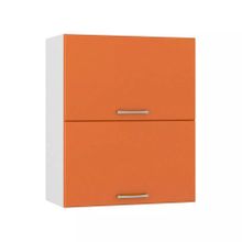 Моби Сандра шкаф навесной 600 гориз. 2 двери манго ID - 310930