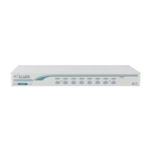 Переключатель rextron kvm 1 консоль, 1u, 8 портов d-sub(15-pin)+ps 2, экранное osd-меню, 8 кабелей 1,8м, комплект крепления 19" (mnv108drbc)