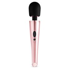 EDC Черно-розовый вибромассажер Nouveau Wand Massager - 30 см. (черный с розовым)