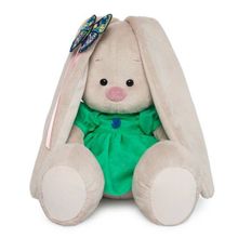 Мягкая игрушка BUDI BASA SidS-267 Зайка Ми в зелёном платье с бабочкой 18см
