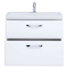 Тумба подвесная Sanstar Cristal 80 2 ящ, белая (ум-к Фостер 80)