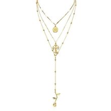 Многослойное колье "Роза" (арт. 81123-7)