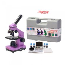Микроскоп Микромед Эврика 40х-400х фиолетовый