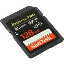 Карта памяти   SanDisk Extreme Pro   SDSDXXG-128G-GN4IN   SDXC Memory Card 128GbUHS-I U3