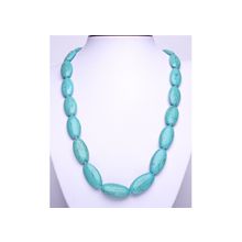 Бусики-Колечки Бусы Прес. Бирюза "Кэтти" арт.ПБР-11(15-28)-60-3