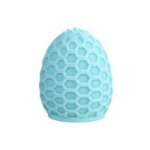 Бирюзовый рельефный мастурбатор Pufl (229624)