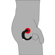 С-образный стимулятор простаты Rebel с виброэлементом (88101)