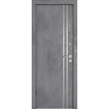  Двери "модерн" 506 al2 бетон темный вставка алюминий алюминиевая кромка дг