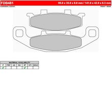 FERODO Тормозные колодки FERODO FDB481P