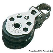 Osculati Mini-block 2pulleys 6x25, 55.040.04