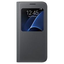 чехол-книжка Samsung S View Cover EF-CG930PBEGRU для Galaxy S7, черный