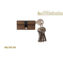 Цилиндр для замка Melodia 60mm (25+10+25) Античная бронза ключ ключ