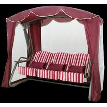 Садовые качели ОАЗИС ЛЮКС 2020 (бордовые)