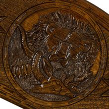 Нарды резные "Лев с добычей"