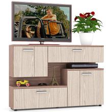 Мебельный Двор Тумба с дверками МД-С-1-1400 ясень шимо светлый ясень шимо тёмный ID - 289886