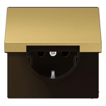 Jung Розетка с заземлением с крышкой Jung LS 990 Classic ME1520KLC ID - 86015