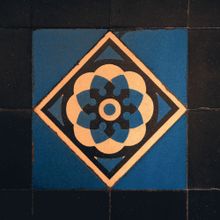 Bestile Art Deco Negro 03 22.5x22.5 см