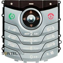 Клавиатура русская Motorola L2 серебро