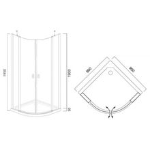 Душевой уголок Am.Pm Tender Evolution Swing 90 (W45G–971–090CT)