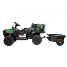 Детский электромобиль Bettyma квадроцикл с прицепом 2WD 12V - BDM0926-GREEN