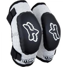 Налокотники детские Fox Titan Elbow Kids Guard Black Silver (08038-464-OS), Размер OS