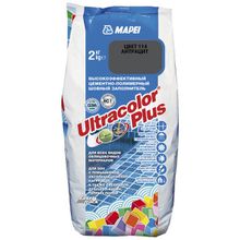 МАПЕЙ Ультраколор Плюс затирка для швов №114 антрацит (2кг)   MAPEI Ultracolor Plus цементно-полимерный шовный заполнитель №114 антрацит (2кг)