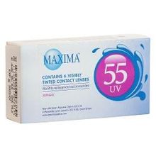 контактные линзы Maxima 55 UV asph (асферические), 6 шт, R: 8.6, D:  -3.50