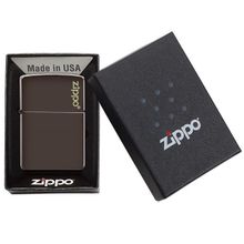 Зажигалка коричневая матовая Zippo с покрытием Brown Matte