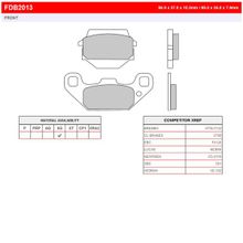 FERODO Тормозные колодки FERODO FDB2013SG