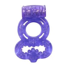 Lola toys Фиолетовое эрекционное кольцо Rings Treadle с подхватом (фиолетовый)