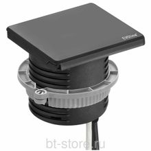 Розетка Evoline Square80 220+USB-зарядное c RJ45 черная (927.00.001)
