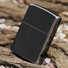 Зажигалка черная глянцевая Zippo №150 с покрытием Black Ice