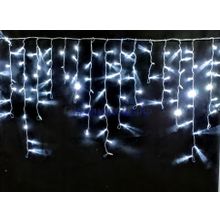 Бахрома  уличная 12м*60см, 448 ламп LED, цвет свечения Белый, нить белая, 8 режимов (можно соединять)