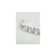 Свадебная диадема-венок с цирконием Crystal Light (серебро) DIA409