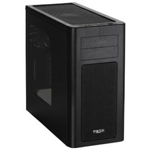 Корпус fractal design arc mini r2 черный w o psu matx secc 3*fan 2*usb2.0 usb3.0 audio screwless bott psu window fd-ca-arc-mini-r2-bl-w