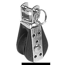 Osculati Single block 1pulley w swivel head AISI316 22x6, 55.250.03