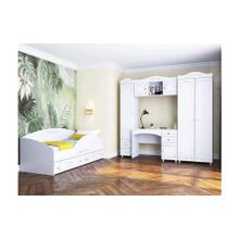 Система Мебели Детская Италия-3 белое дерево