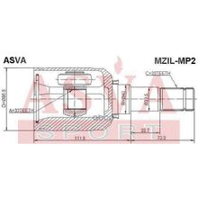 Шрус Внутренний | Лев | ASVA арт. MZILMP2