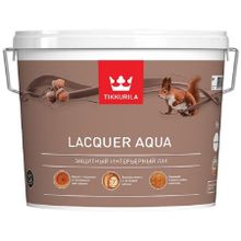 ТИККУРИЛА Аква лак защитный интерьерный (9л)   TIKKURILA Lacquer Aqua лак защитный интерьерный колеруемый матовый (9л)