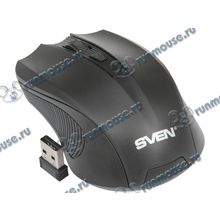 Оптическая мышь Sven "RX-300 Wireless", беспров., 3кн.+скр., черный (USB) (ret) [128233]