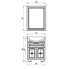 ASB-Woodline Мебель для ванной Бергамо 65 белая, массив ясеня