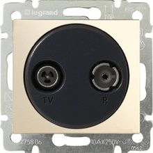 Legrand Розетка TV-R проходная Legrand Valena слоновая кость 774334 ID - 238446