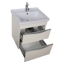 Тумба с раковиной Aquanet Эвора 60 крем