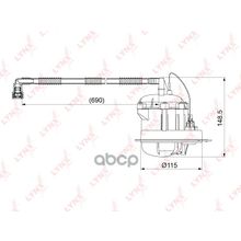 Фильтр Топливный Vw Touareg 3.2 3.6 4.2 02-   Audi Q7 3.6 06- LYNXauto арт. LF1065M