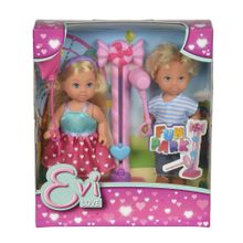 Штеффи Еви и Тимми на аттракционах