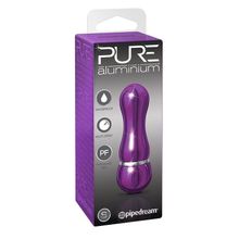 Фиолетовый алюминиевый вибратор PURPLE SMALL - 7,5 см. Фиолетовый