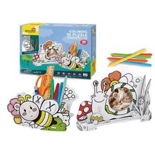 CubicFun Cubic Fun P694h Кубик фан Пазл-раскраска Пчела и улитка (5 фломастеров в комплекте) P694h