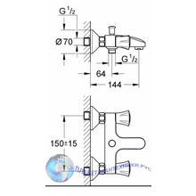 Cмеситель для ванны Grohe Costa L 25450000