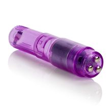 California Exotic Novelties Стимулятор с насадками Dr. Laura Berman Athena Waterproof Mini-Massager - 10 см. (фиолетовый)