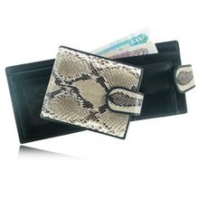 Мужской кошелек из кожи питона, цвет: натуральный